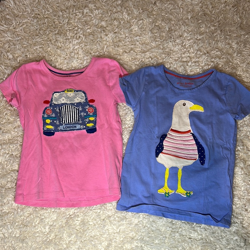 Mini Boden shirts size small 4-5